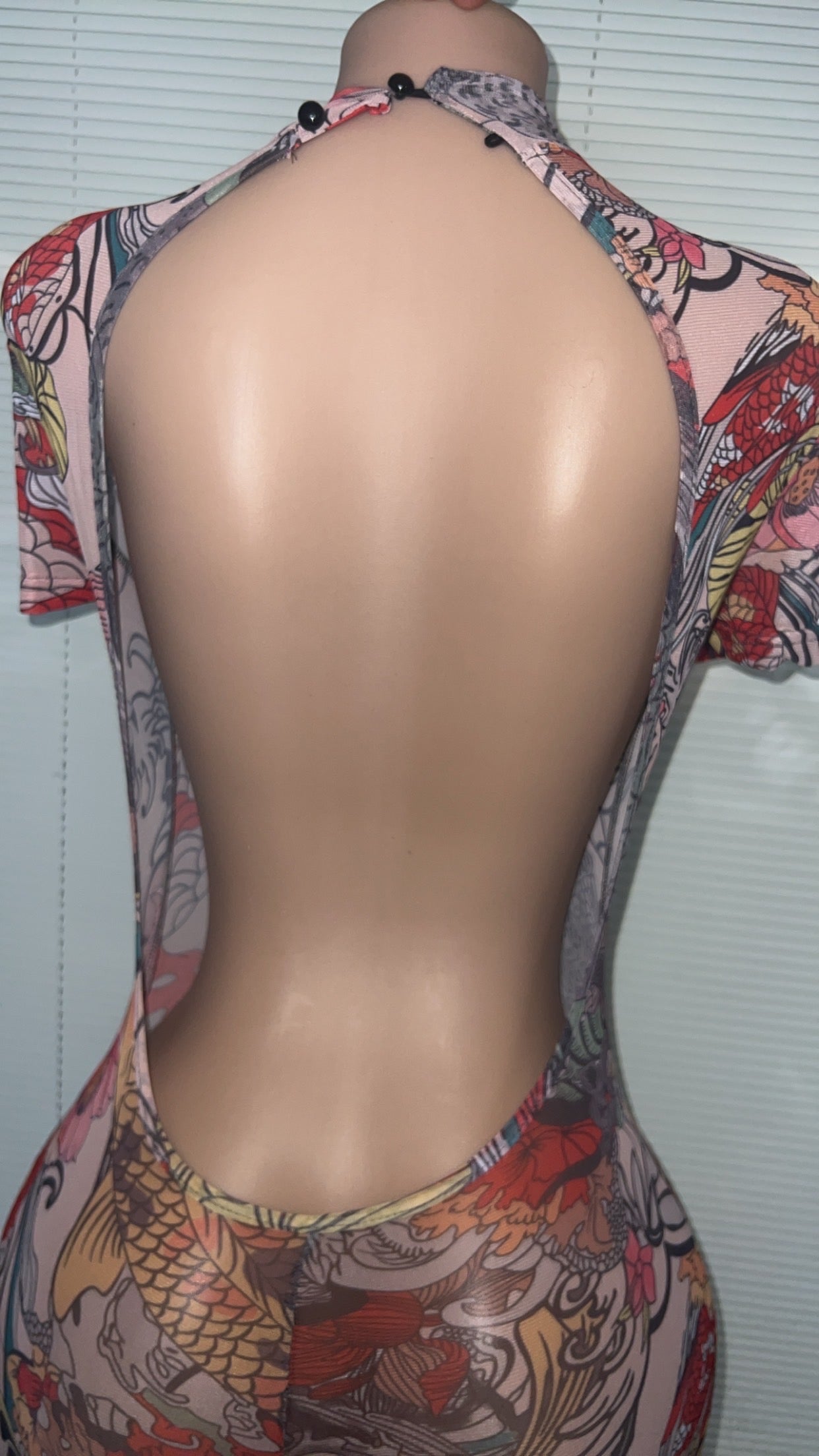 Medium Stretchy Chinese Jumpsuit See Through