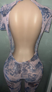 Medium Stretchy Chinese Jumpsuit See Through