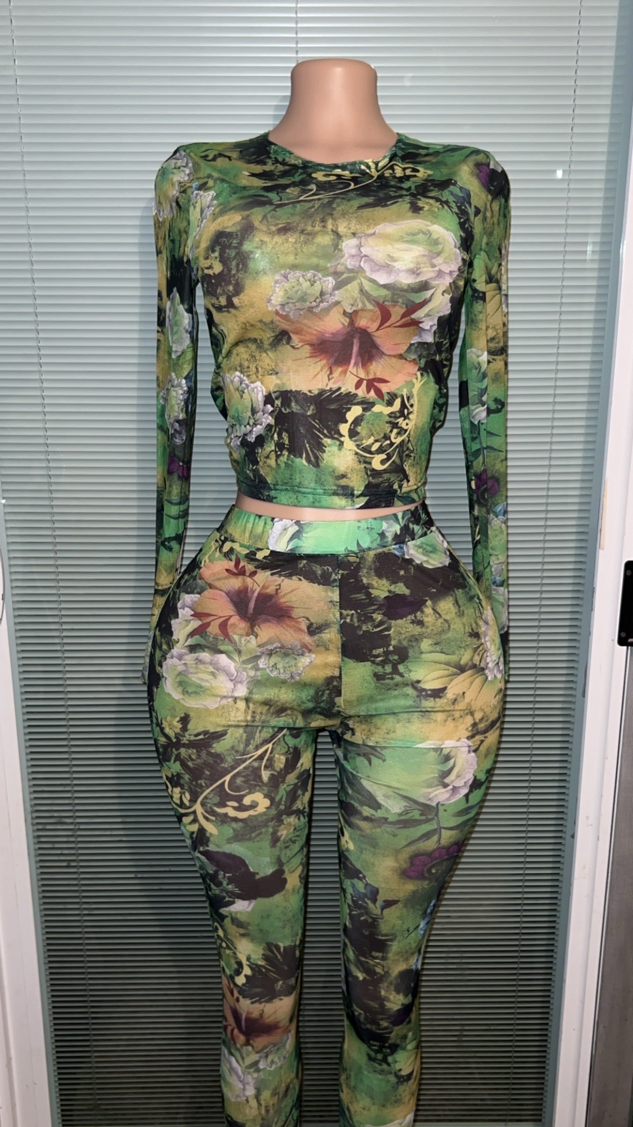 XL Green SEE THROUGH Set
