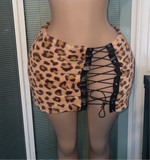 Load image into Gallery viewer, Leopard Tie Skirt
