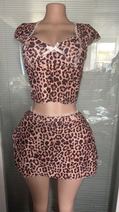Large See Thru Good Girl Skirt Set